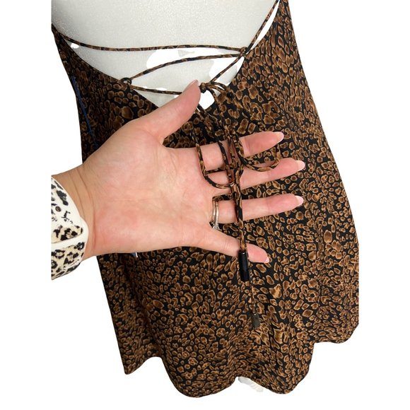 MAJORELLE Charli Mini Dress Leopard-sz Small - Picture 10 of 11